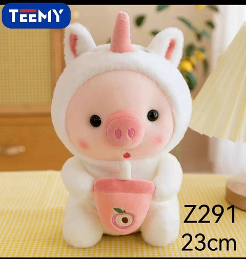 PELUCHE CHANCHO 23 CM, PRECIO PUBLICADO ES AL POR MAYOR Y DEBEN SER 3 UNIDADES DEL MISMO  (Z291)
