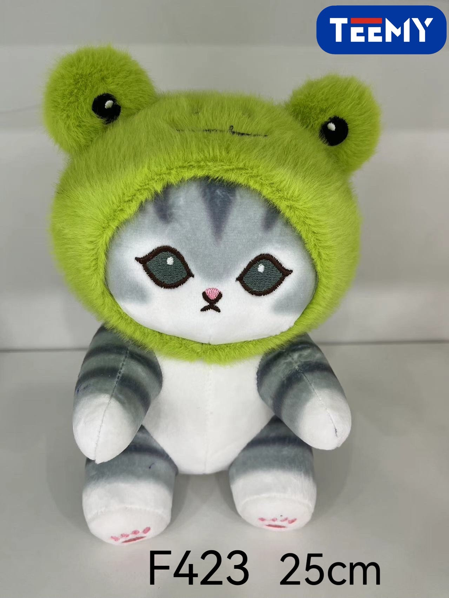 PELUCHE GATO DISFRAZ SAPITO 25 CM  , PRECIO PUBLICADO ES AL POR MAYOR Y DEBEN SER 3 UNIDADES DEL MISMO  (F423) 1