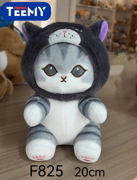 PELUCHE GATO 20 CM , PRECIO PUBLICADO ES AL POR MAYOR Y DEBEN SER 3 UNIDADES DEL MISMO  (F825)