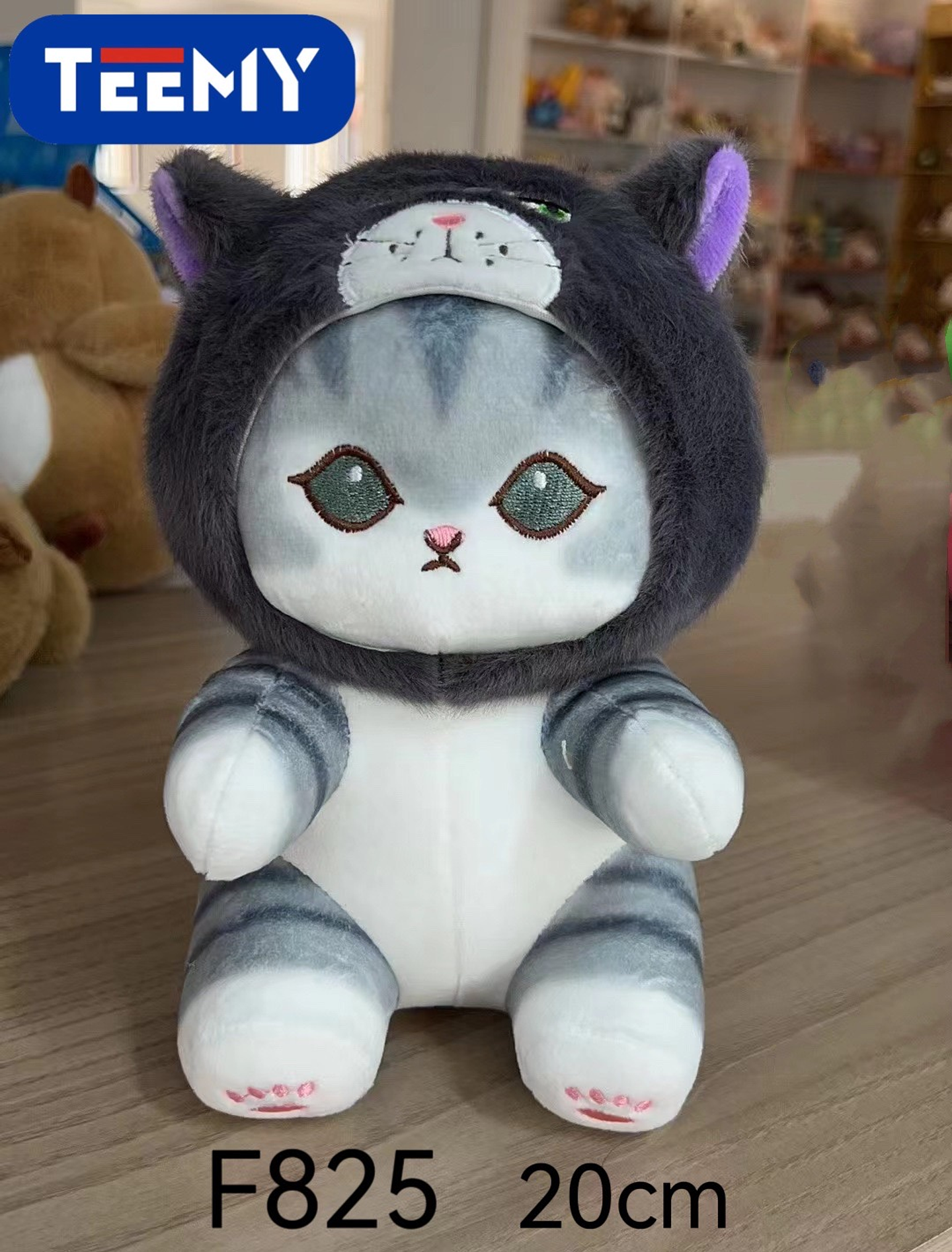 PELUCHE GATO 20 CM , PRECIO PUBLICADO ES AL POR MAYOR Y DEBEN SER 3 UNIDADES DEL MISMO  (F825) 1