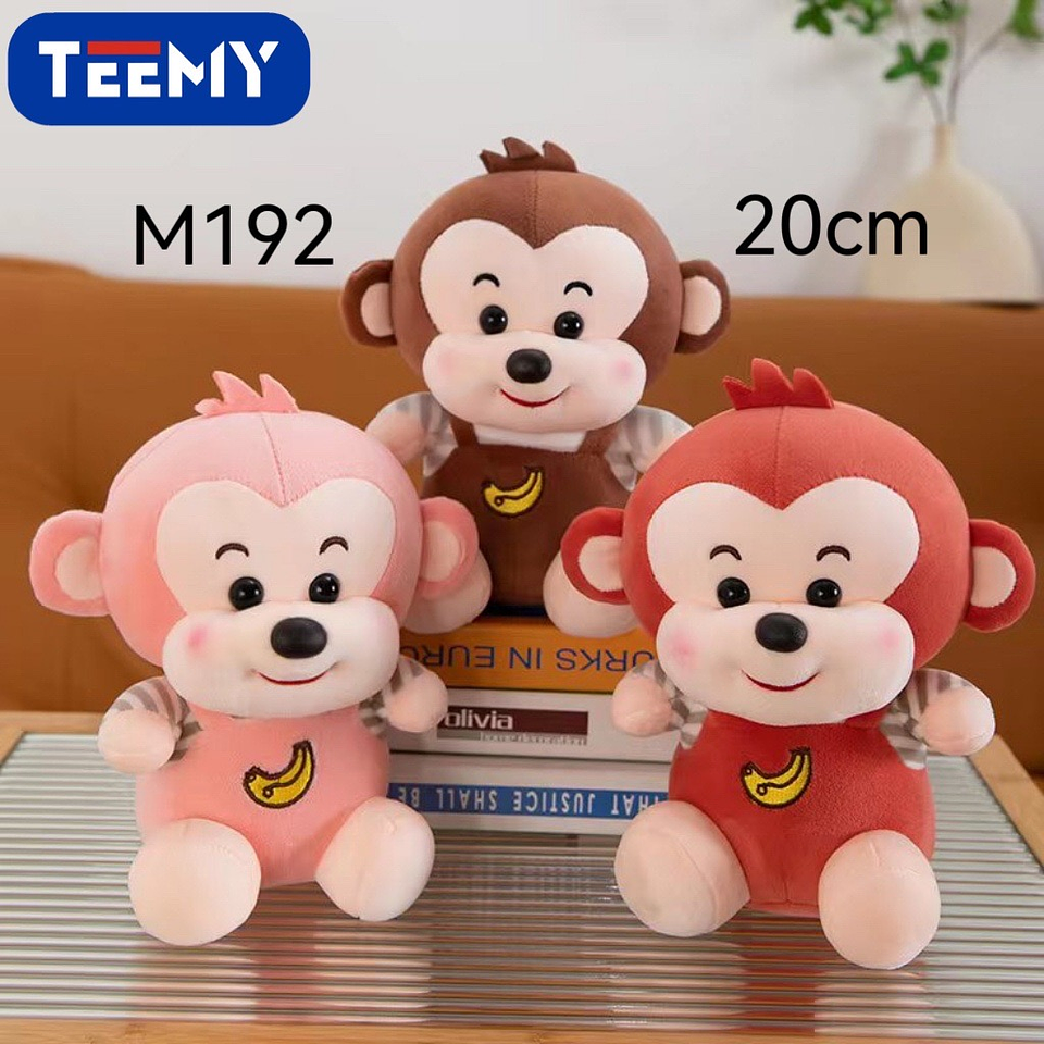 PELUCHE MONO 20 CM , PRECIO PUBLICADO ES AL POR MAYOR Y DEBEN SER 3 UNIDADES DEL MISMO  (M192) 1