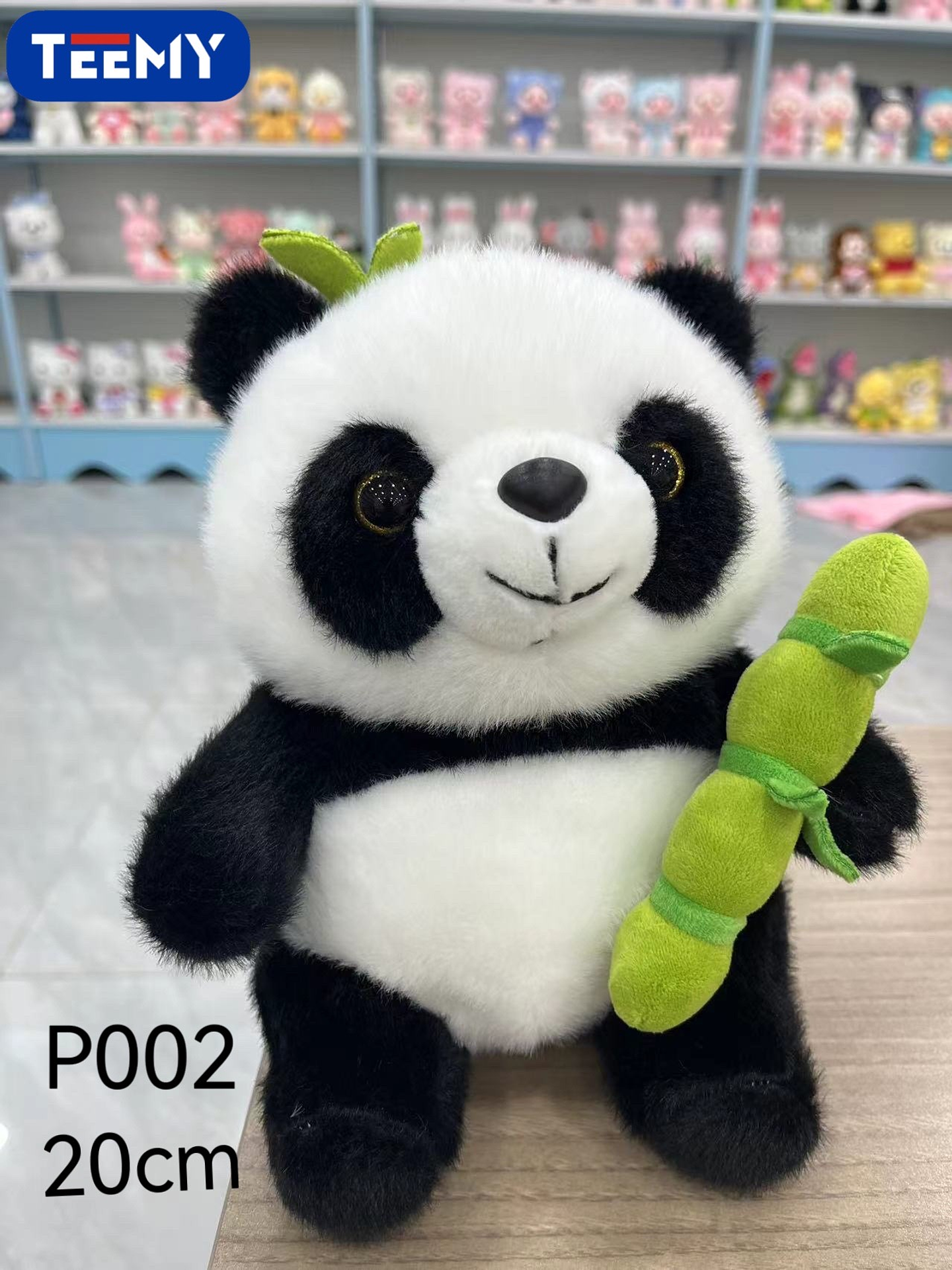 PELUCHE PANDA 20 CM , PRECIO PUBLICADO ES AL POR MAYOR Y DEBEN SER 3 UNIDADES DEL MISMO  (P002) 1