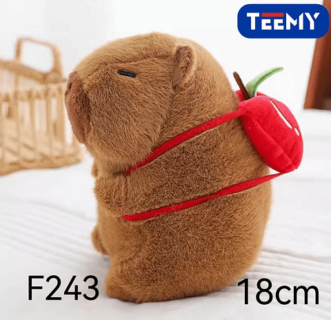 PELUCHE CAPYBARA 18 CM  , PRECIO PUBLICADO ES AL POR MAYOR Y DEBEN SER 3 UNIDADES DEL MISMO  (F243)