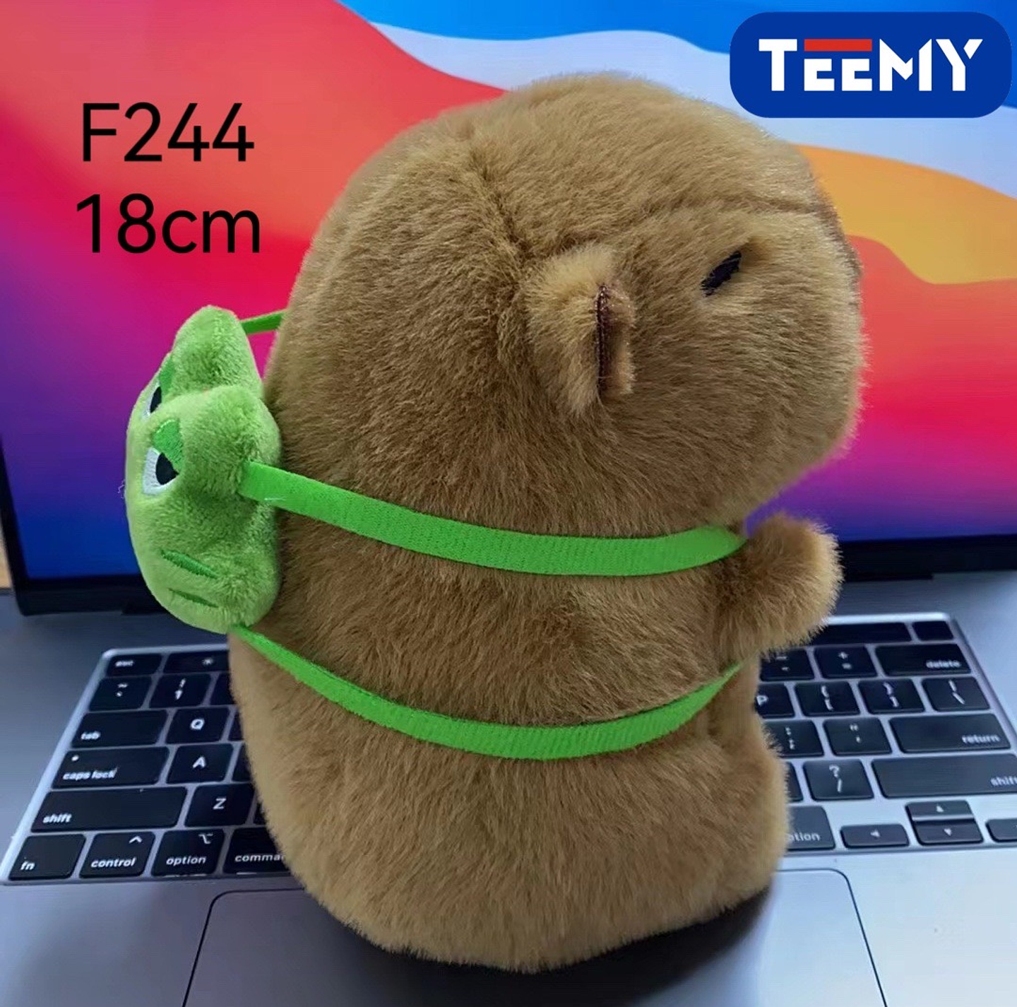PELUCHE CAPYBARA 18 CM  , PRECIO PUBLICADO ES AL POR MAYOR Y DEBEN SER 3 UNIDADES DEL MISMO  (F244) 1