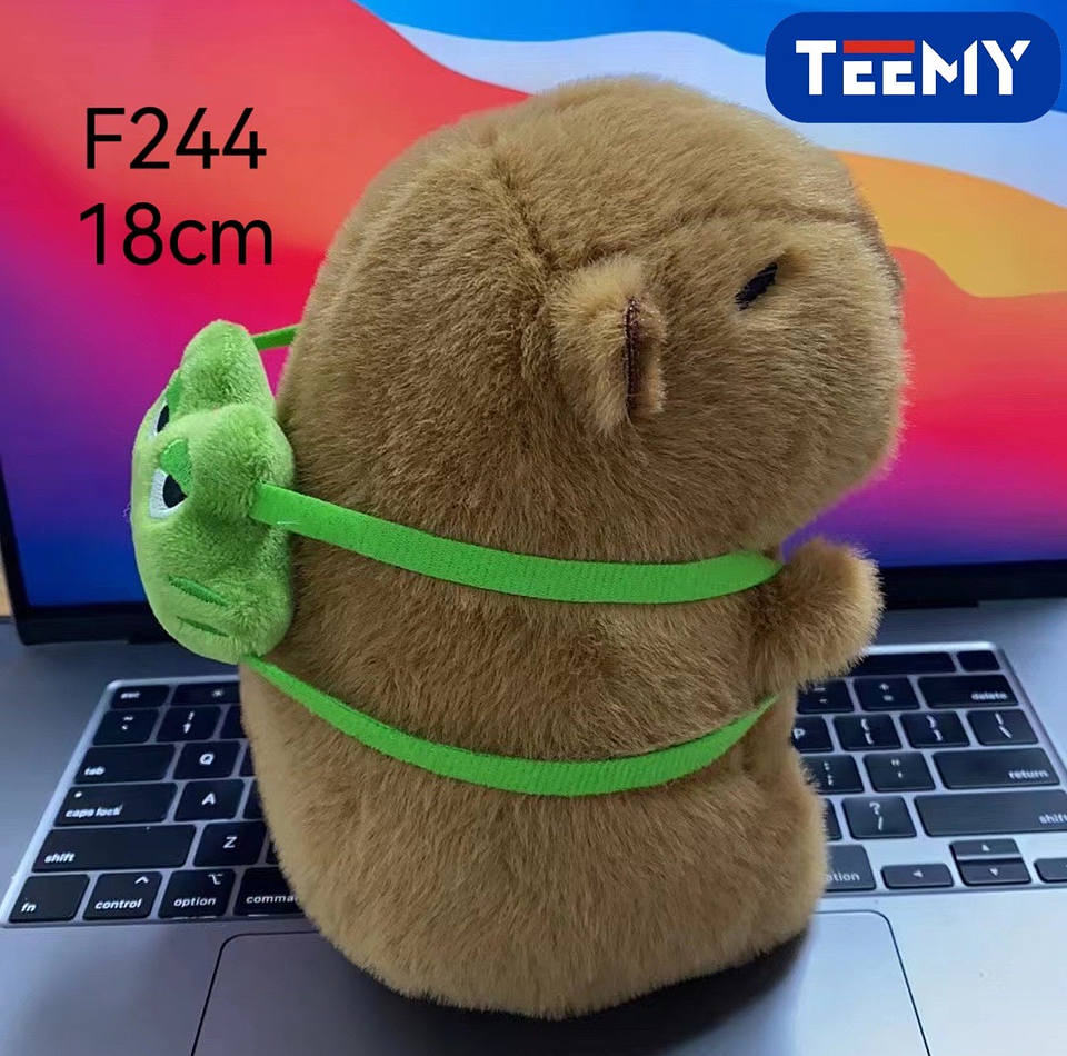 PELUCHE CAPYBARA 18 CM  , PRECIO PUBLICADO ES AL POR MAYOR Y DEBEN SER 3 UNIDADES DEL MISMO  (F244) 1