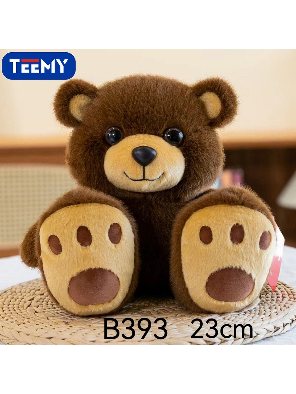 PELUCHE OSO 23 CM  , PRECIO PUBLICADO ES AL POR MAYOR Y DEBEN SER 4 UNIDADES DEL MISMO 