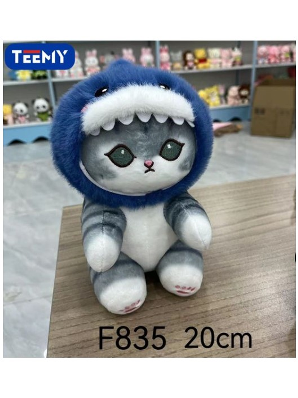 PELUCHE GATO 20 CM , PRECIO PUBLICADO ES AL POR MAYOR Y DEBEN SER 4 UNIDADES DEL MISMO 