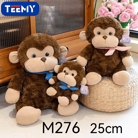 PELUCHE MONO 25 CM , PRECIO PUBLICADO ES AL POR MAYOR Y DEBEN SER 3 UNIDADES DEL MISMO  (M276)