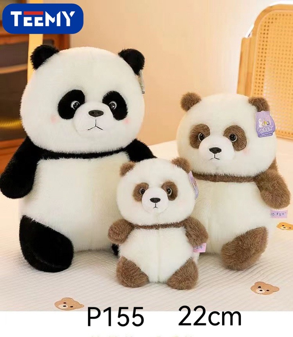 PELUCHE PANDA 22 CM , PRECIO PUBLICADO ES AL POR MAYOR Y DEBEN SER 3 UNIDADES DEL MISMO  (P155) 1