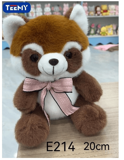 PELUCHE ZORRO 20 CM , PRECIO PUBLICADO ES AL POR MAYOR Y DEBEN SER 3 UNIDADES DEL MISMO  (E214)