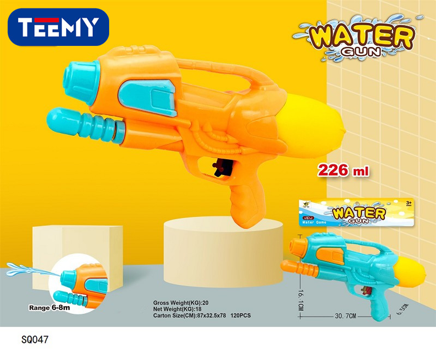 PISTOLA DE AGUA , PRECIO PUBLICADO ES AL POR MAYOR Y DEBEN SER 3 UNIDADES DEL MISMO  (SQ047) 1