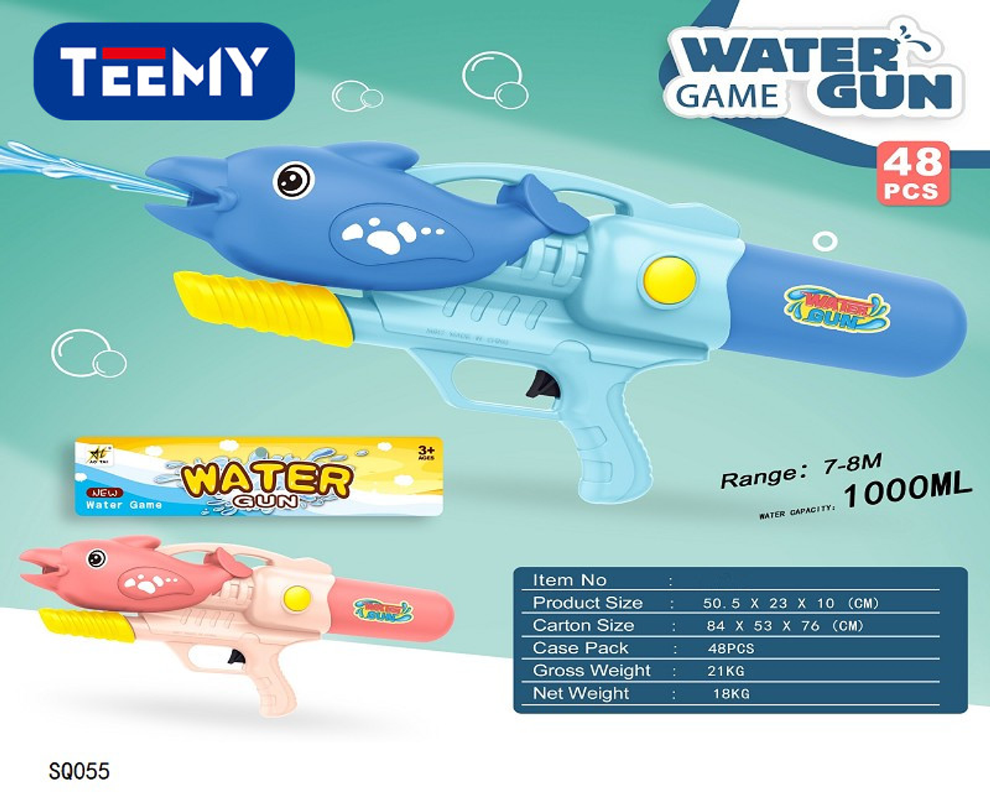 PISTOLA DE AGUA , PRECIO PUBLICADO ES AL POR MAYOR Y DEBEN SER 3 UNIDADES DEL MISMO  (SQ055) 1