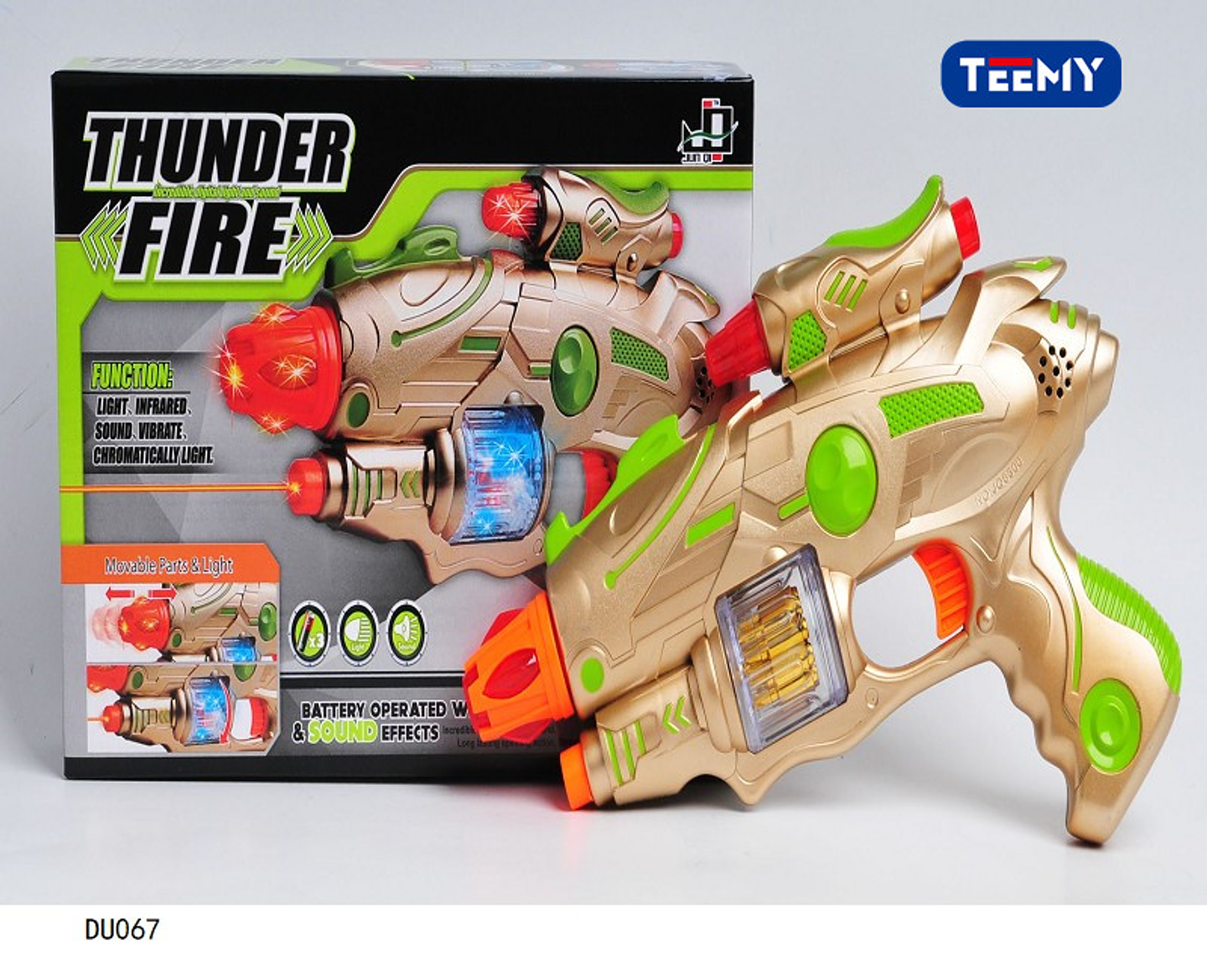 PISTOLA CON LUCES, PRECIO PUBLICADO ES AL POR MAYOR Y DEBEN SER 3 UNIDADES DEL MISMO  (DU067) 1