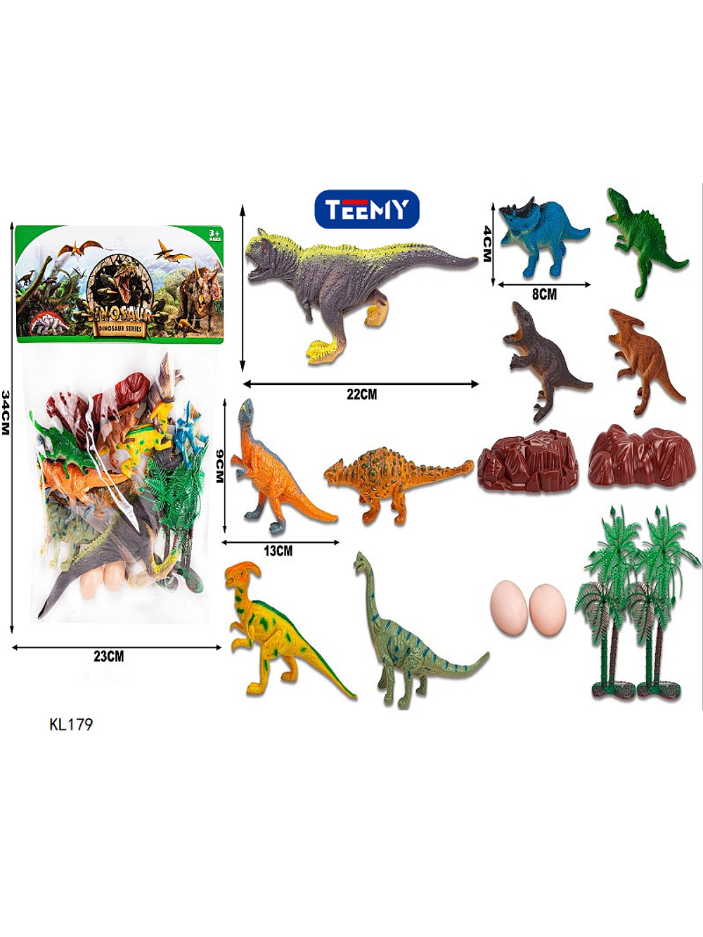 DINOSAURIOS , PRECIO PUBLICADO ES AL POR MAYOR Y DEBEN SER 4 UNIDADES DEL MISMO 