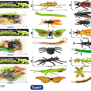 INSECTOS JUGUETE , PRECIO PUBLICADO ES AL POR MAYOR Y DEBEN SER 4 UNIDADES DEL MISMO 