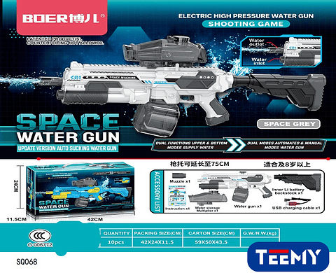 PISTOLA DE AGUA A BATERIA , PRECIO PUBLICADO ES AL POR MAYOR Y DEBEN SER 3 UNIDADES DEL MISMO  (SQ068)