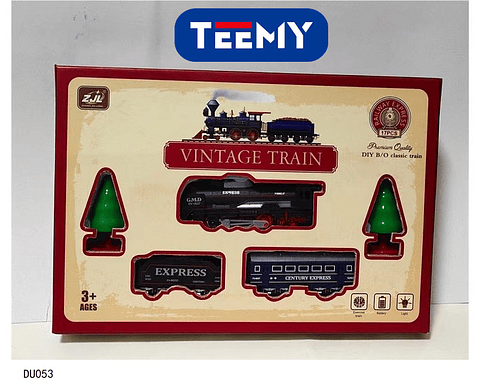 TREN VINTAGE, PRECIO PUBLICADO ES AL POR MAYOR Y DEBEN SER 3 UNIDADES DEL MISMO  (DU053)