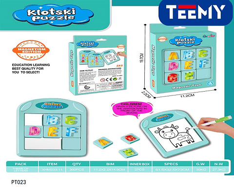 ROMPECABEZAS PUZZLE MAGNETICO 2 EN 1  , 3 DEL MISMO POR MAYOR  (PT023)
