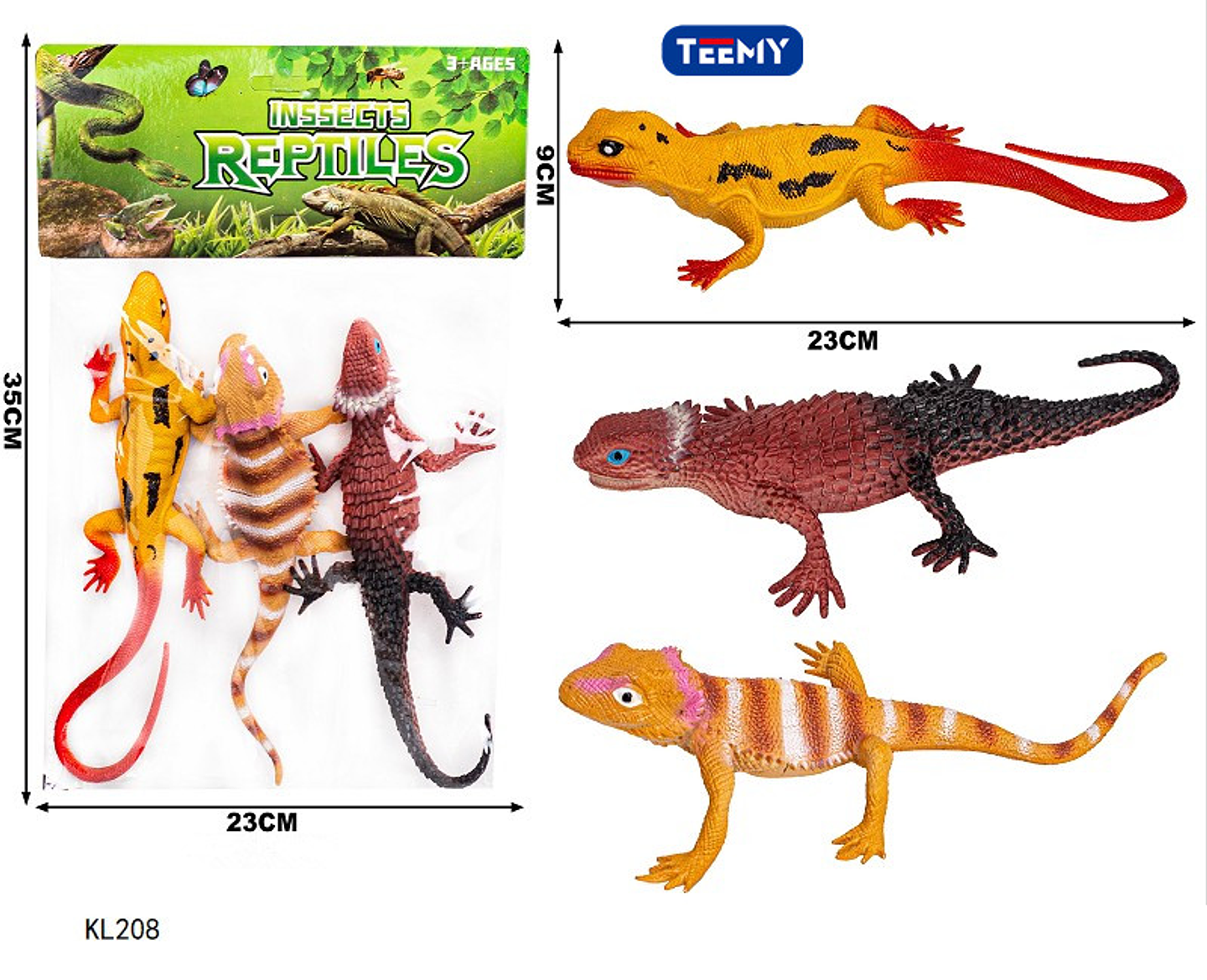REPTILES , PRECIO PUBLICADO ES AL POR MAYOR Y DEBEN SER 3 UNIDADES DEL MISMO  (KL208) 1