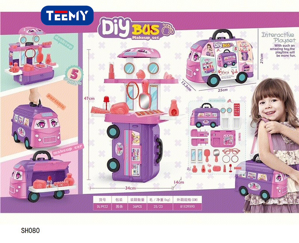 MALETA CON JUGUETES DE BELLEZA , PRECIO PUBLICADO ES AL POR MAYOR Y DEBEN SER 3 UNIDADES DEL MISMO  (SH080) 1