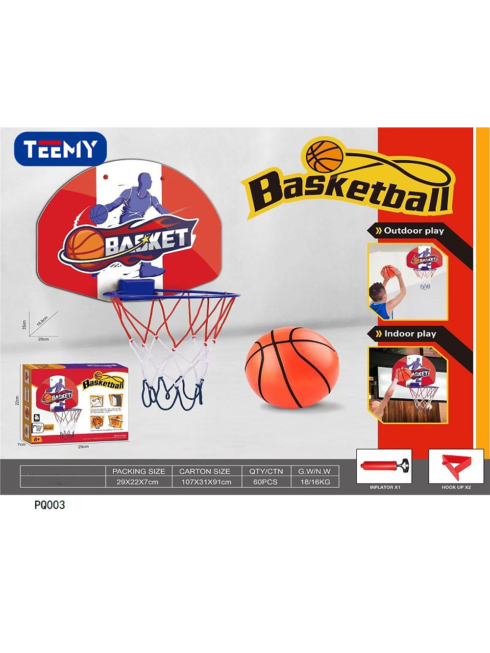 MINI JUEGO DE BASKET, PRECIO PUBLICADO ES AL POR MAYOR Y DEBEN SER 4 UNIDADES DEL MISMO 