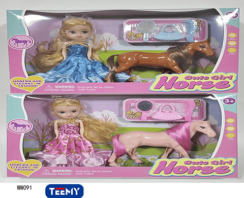 MUÑECA CON ACCESORIOS , PRECIO PUBLICADO ES AL POR MAYOR Y DEBEN SER 3 UNIDADES DEL MISMO  (WW091)