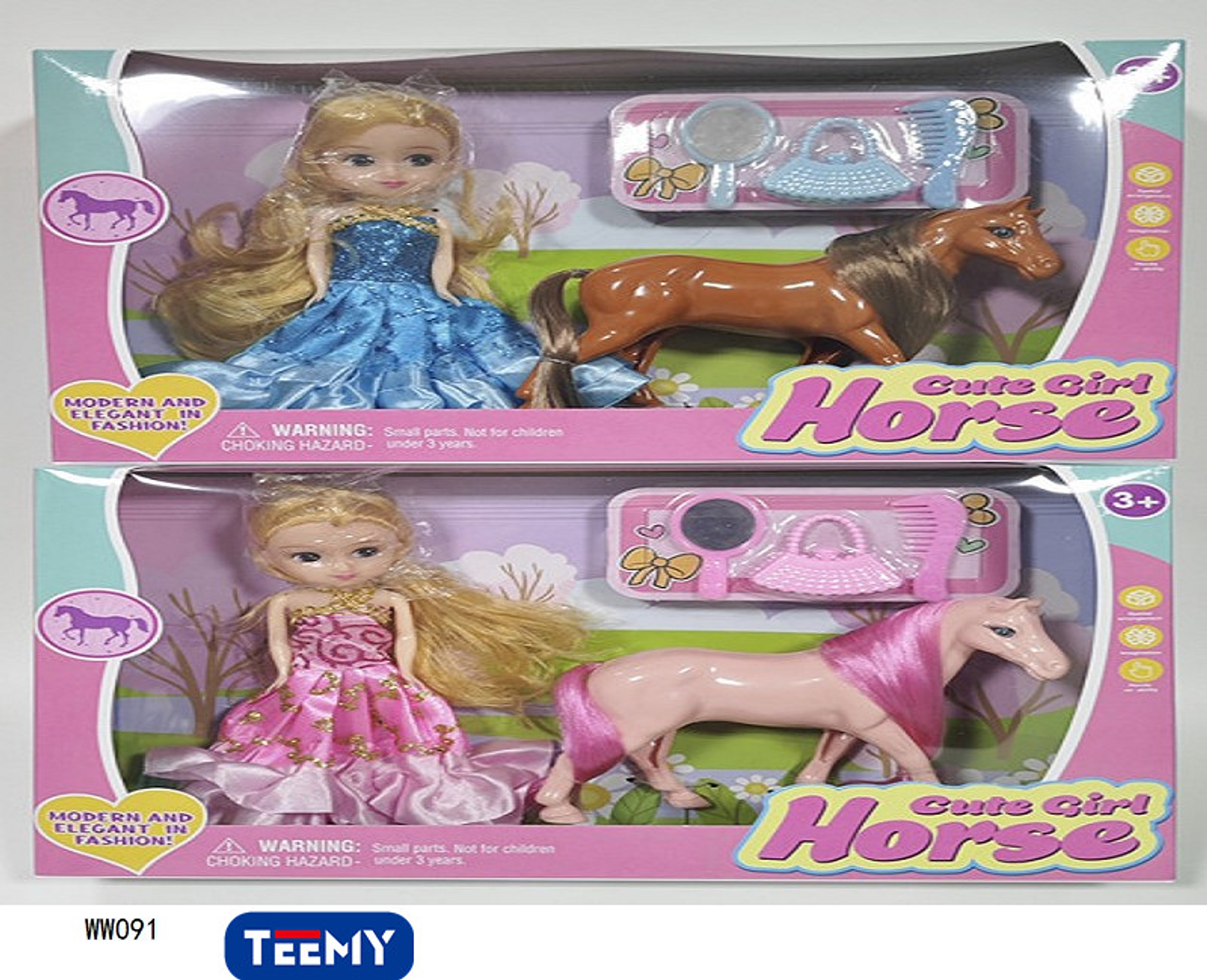 MUÑECA CON ACCESORIOS , PRECIO PUBLICADO ES AL POR MAYOR Y DEBEN SER 3 UNIDADES DEL MISMO  (WW091) 1