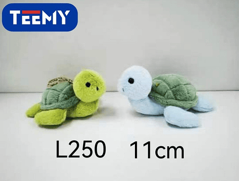 LLAVERO PELUCHE TORTUGA 11 CM PAQUETE 12 PIEZAS (L250)