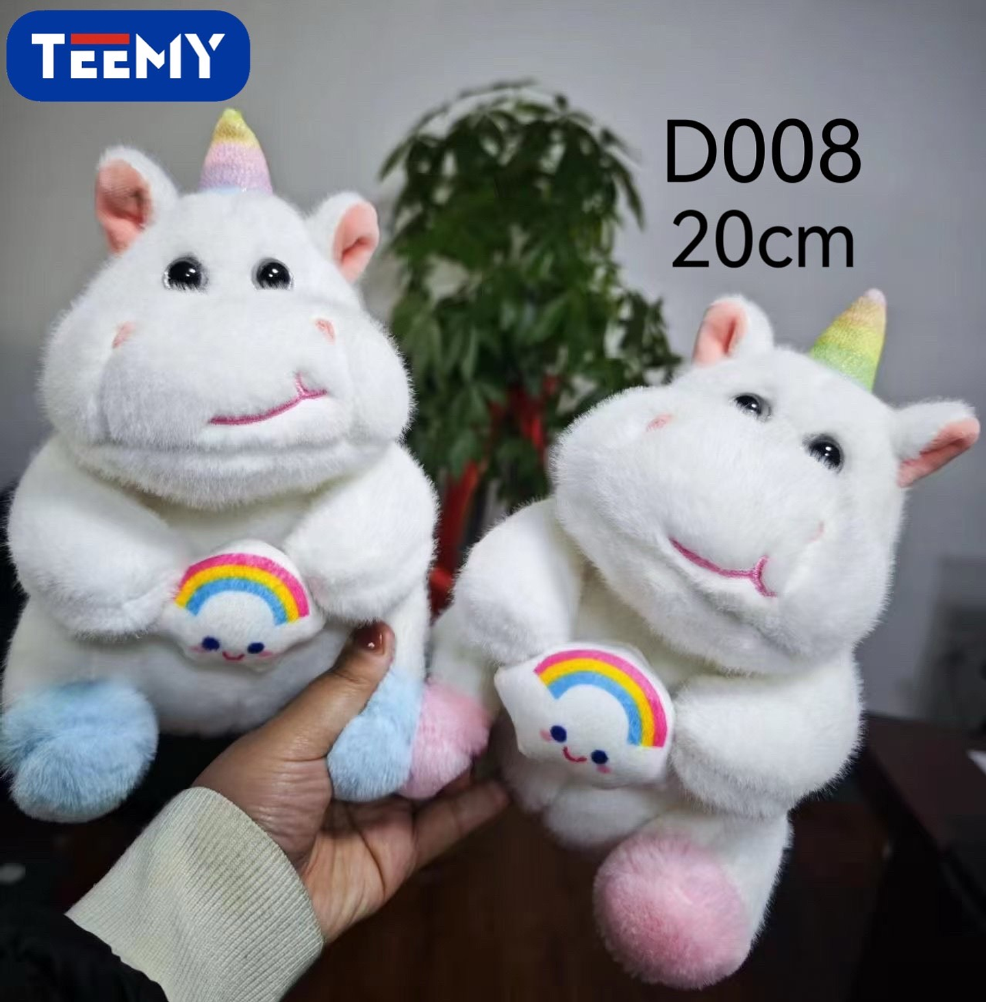 PELUCHE UNICORNIO 20 CM , PRECIO PUBLICADO ES AL POR MAYOR Y DEBEN SER 3 UNIDADES DEL MISMO  (D008) 1
