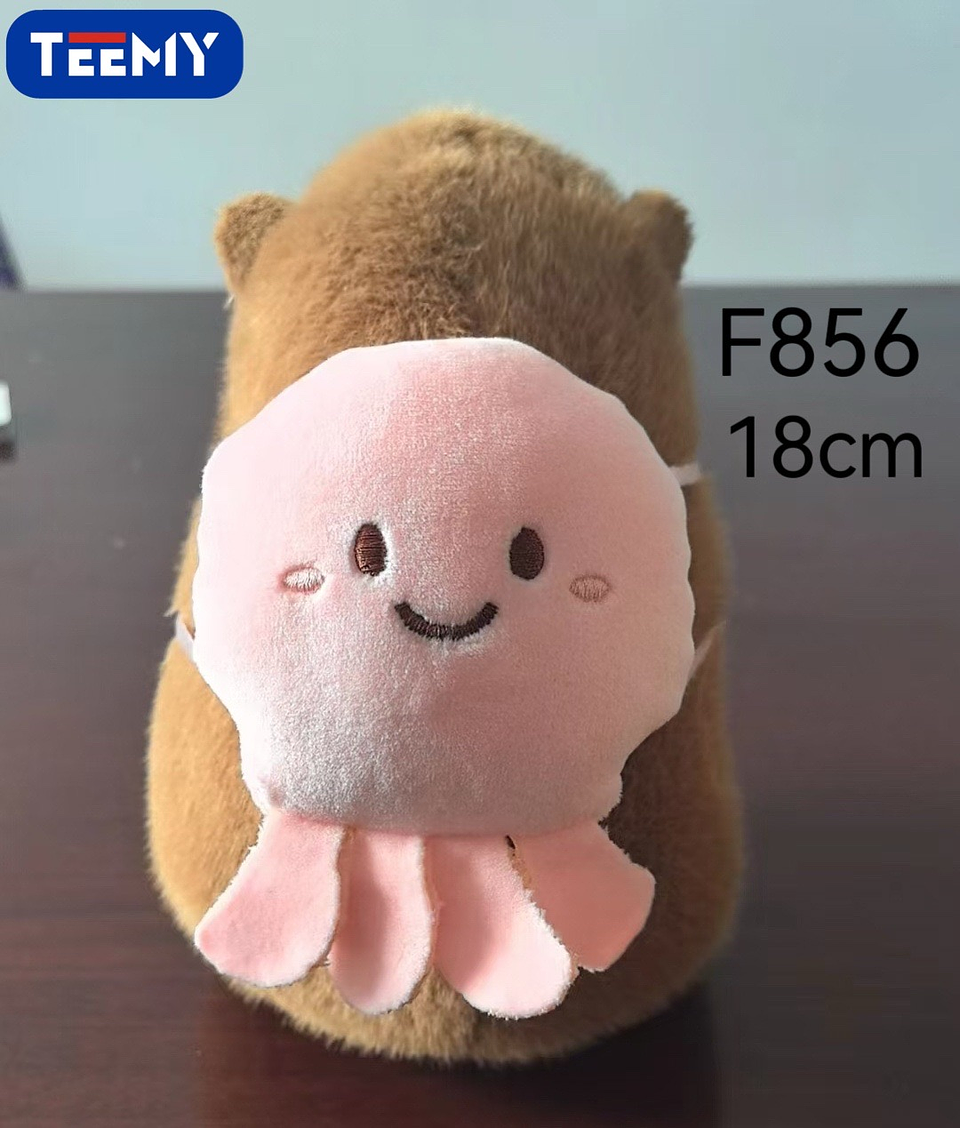 PELUCHE CAPYBARA 18 CM  , PRECIO PUBLICADO ES AL POR MAYOR Y DEBEN SER 3 UNIDADES DEL MISMO  (F856) 1