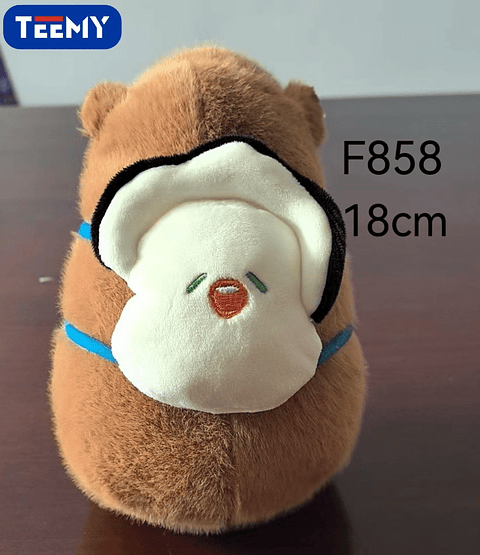 PELUCHE CAPYBARA 18 CM  , PRECIO PUBLICADO ES AL POR MAYOR Y DEBEN SER 3 UNIDADES DEL MISMO  (F858)