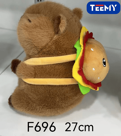 PELUCHE CAPYBARA 27 CM  , PRECIO PUBLICADO ES AL POR MAYOR Y DEBEN SER 3 UNIDADES DEL MISMO  (F696)