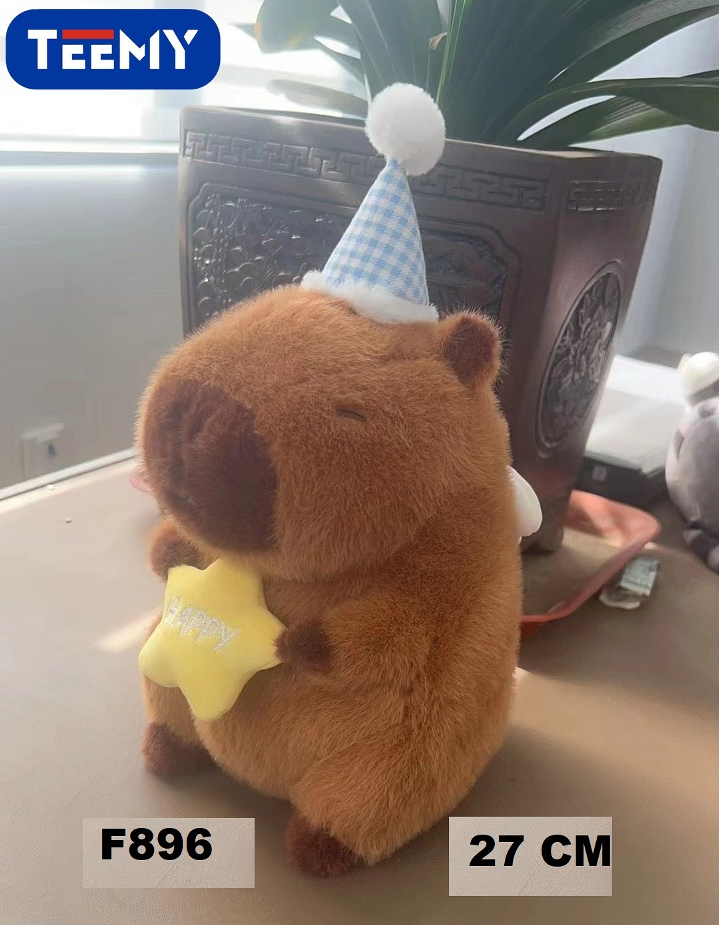 PELUCHE CAPYBARA 27 CM  , PRECIO PUBLICADO ES AL POR MAYOR Y DEBEN SER 3 UNIDADES DEL MISMO  (F896) 1