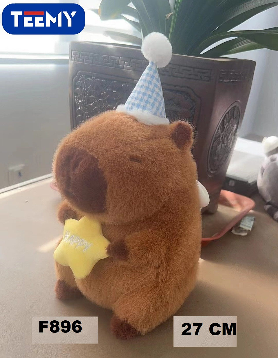 PELUCHE CAPYBARA 27 CM  , PRECIO PUBLICADO ES AL POR MAYOR Y DEBEN SER 3 UNIDADES DEL MISMO  (F896) 1
