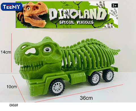 CARRO DINOSAURIO , PRECIO PUBLICADO ES AL POR MAYOR Y DEBEN SER 3 UNIDADES DEL MISMO  (CH069)
