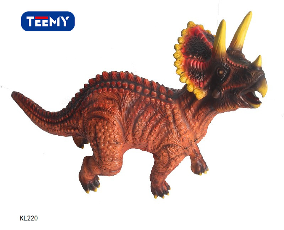 DINOSAURIO TRICERAPTOPS , PRECIO PUBLICADO ES AL POR MAYOR Y DEBEN SER 3 UNIDADES DEL MISMO  (KL220) 1