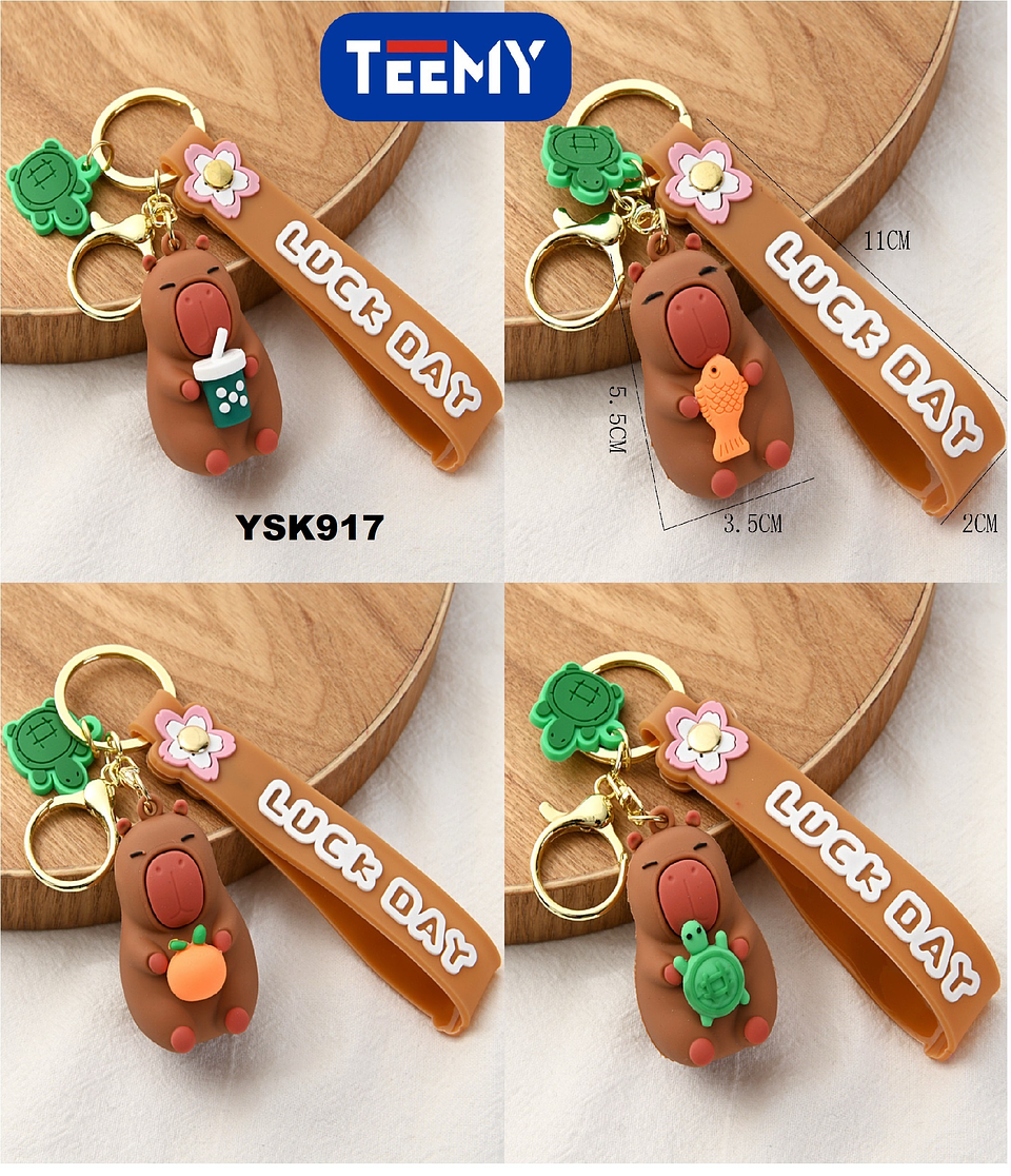 LLAVERO CAPYBARA PAQUETE 12 PIEZAS (YSK917) 1