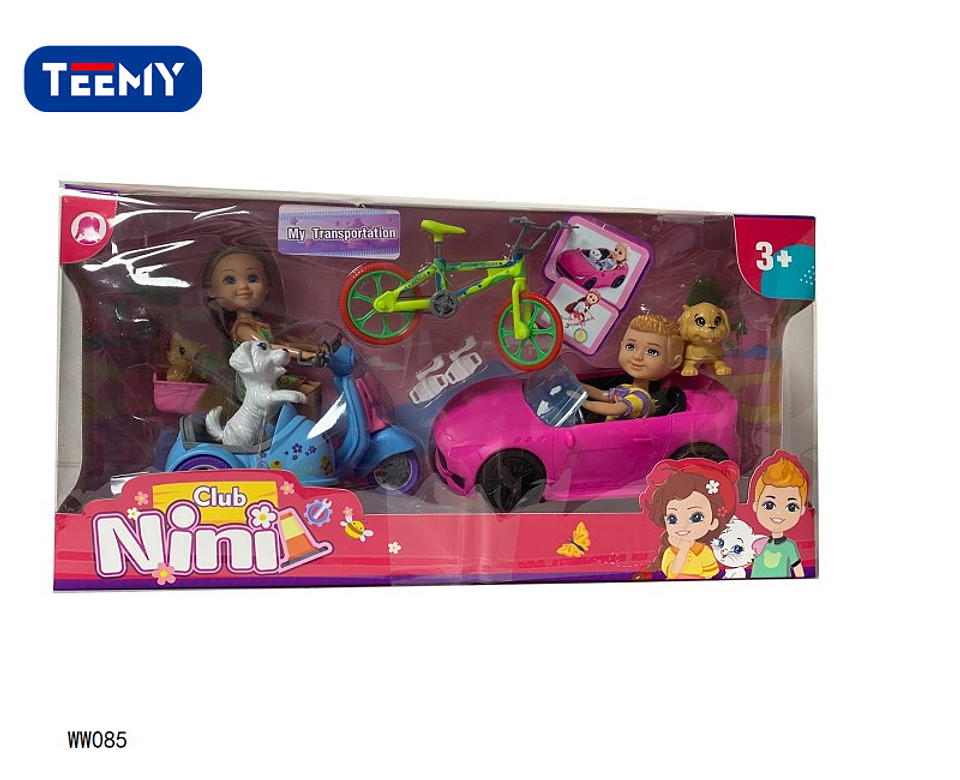CARRO CON MUÑECA Y ACCESORIOS PRECIO PUBLICADO ES AL POR MAYOR Y DEBEN SER 3 UNIDADES DEL MISMO  (WW085) 1