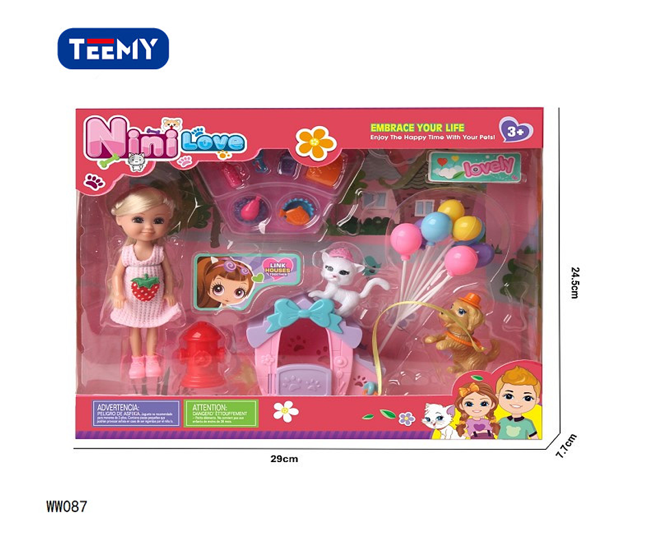 MUÑECA CON ACCESORIOS , PRECIO PUBLICADO ES AL POR MAYOR Y DEBEN SER 3 UNIDADES DEL MISMO  (WW087) 1