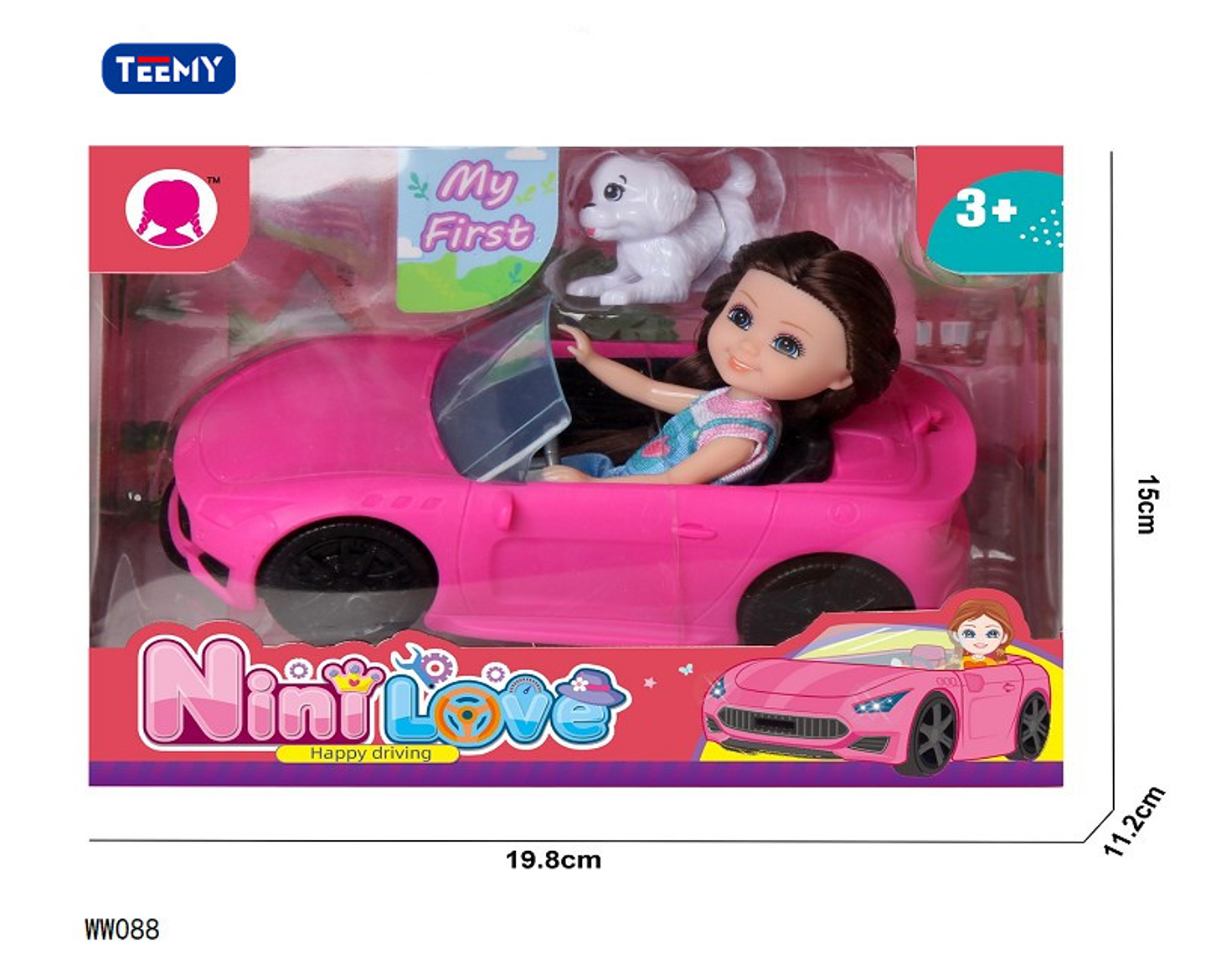 CARRO CON MUÑECA, PRECIO PUBLICADO ES AL POR MAYOR Y DEBEN SER 3 UNIDADES DEL MISMO  (WW088) 1