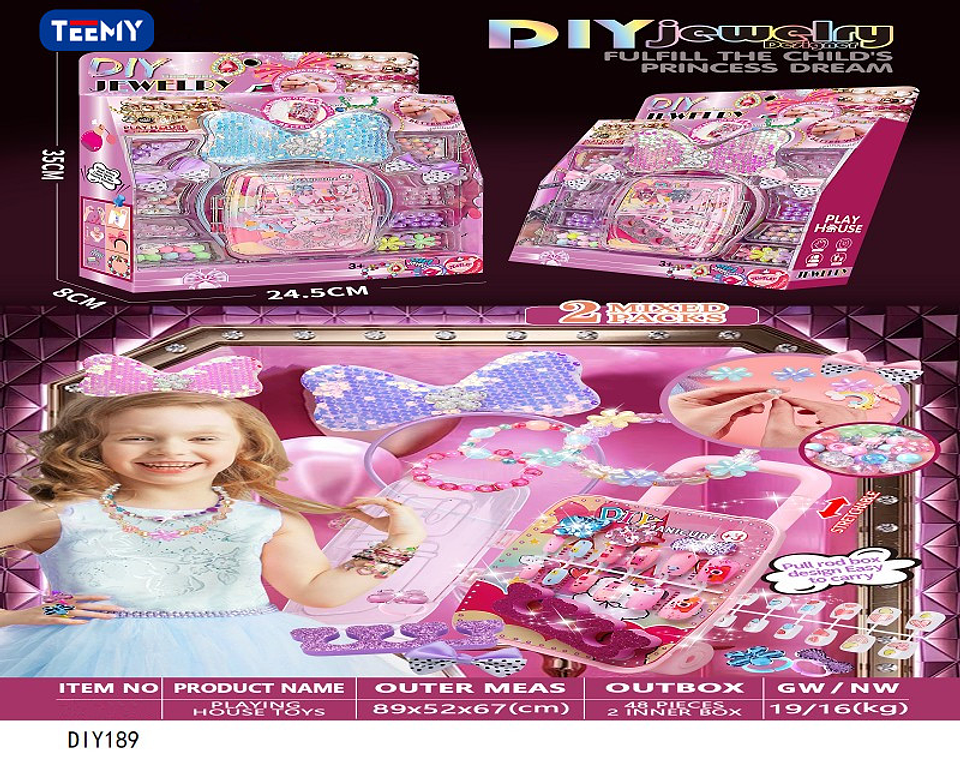 JUEGO DE MANUALIDADES PARA HACER PULSERAS, PRECIO PUBLICADO ES AL POR MAYOR Y DEBEN SER 3 UNIDADES DEL MISMO  (DIY189) 1