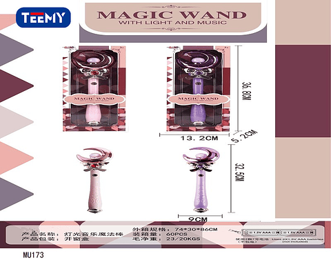 VARITA MAGICA , PRECIO PUBLICADO ES AL POR MAYOR Y DEBEN SER 3 UNIDADES DEL MISMO  (MU173)