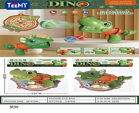 PISTOLA NERF DINOSAURIO, PRECIO PUBLICADO ES AL POR MAYOR Y DEBEN SER 3 UNIDADES DEL MISMO  (SP299)