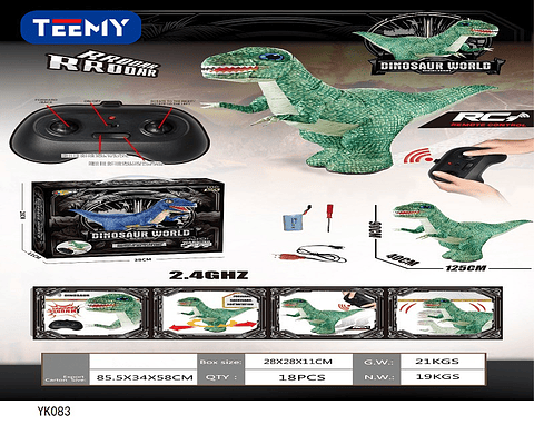 DINOSAURIO INFLABLE A CONTROL REMOTO CON SONIDO, PRECIO PUBLICADO ES AL POR MAYOR Y DEBEN SER 3 UNIDADES DEL MISMO  (YK083)