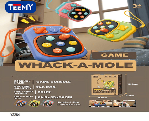 JUEGO DE MESA WHACK A MOLE  , PRECIO PUBLICADO ES AL POR MAYOR Y DEBEN SER 3 UNIDADES DEL MISMO 