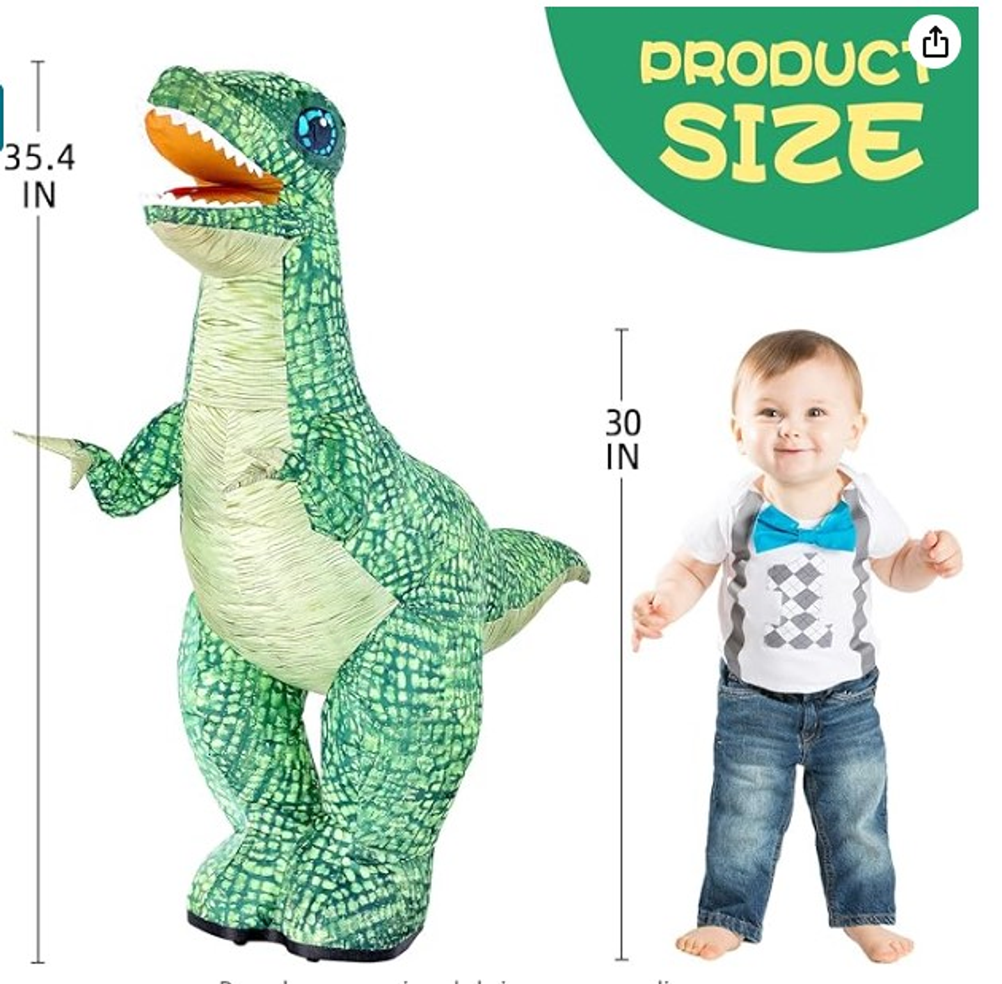 DINOSAURIO INFLABLE A CONTROL REMOTO CON SONIDO, PRECIO PUBLICADO ES AL POR MAYOR Y DEBEN SER 3 UNIDADES DEL MISMO  (YK083) 3