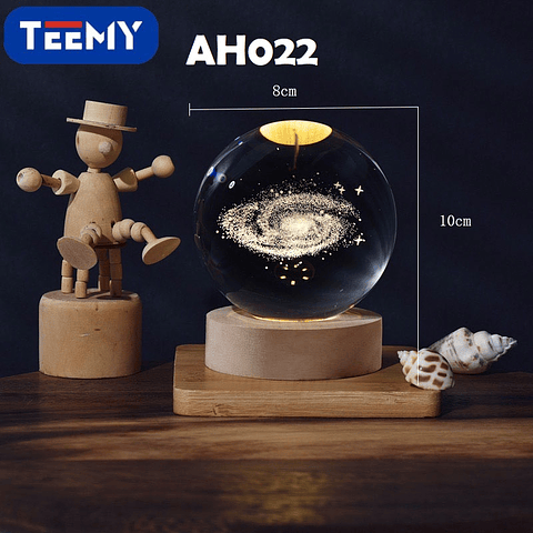 ESFERA LUMINOSA USB SISTEMA SOLAR, 3 DEL MISMO POR MAYOR  (AH022)