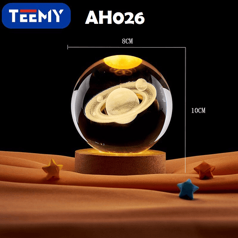 ESFERA LUMINOSA USB PLANETAS, 3 DEL MISMO POR MAYOR  (AH026)