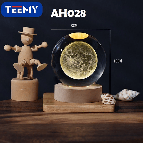 ESFERA LUMINOSA USB PLANETA, 3 DEL MISMO POR MAYOR  (AH028)