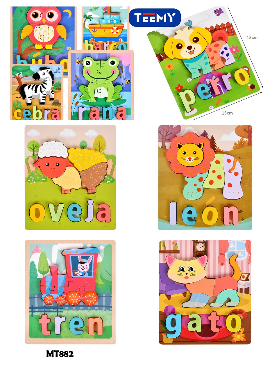 JUEGO SENSORIAL ANIMALES , PRECIO PUBLICADO ES AL POR MAYOR Y DEBEN SER 3 UNIDADES DEL MISMO  (MT882) 1